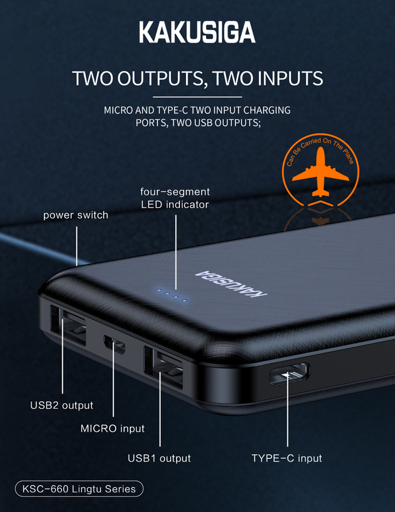 (10000mAh) Micro USB USB-C Battery Pack Charger Portable Power Bank (10000mAh) Micro USB USB-C Battery Pack Charger Portable Power Bank